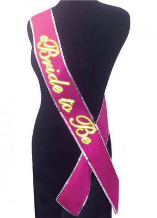 Bride To Be Party Sash