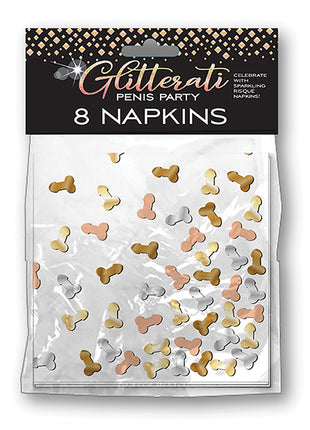 Glitterati Penis Party Napkins