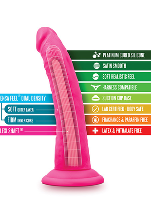 Blush Neo Elite 7.5" Silicone Dual Density Cock