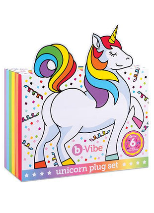 B-Vibe Unicorn 6 pc Plug Set