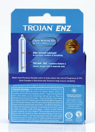 Trojan Enz Lubricated Condoms