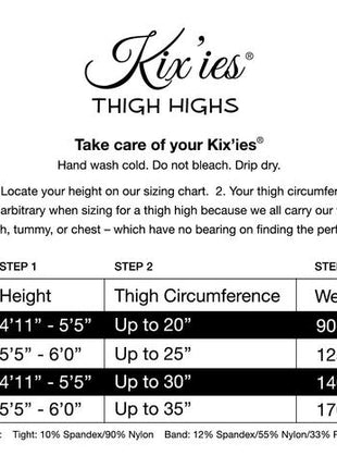 Kix’ies Whitney with Red Back Seam