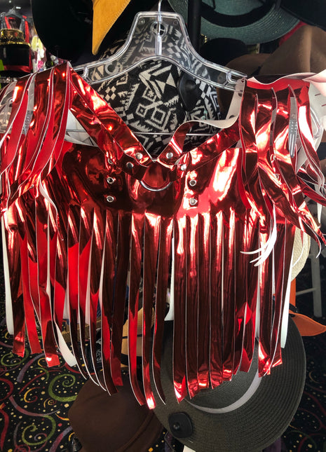 Daisy 2 PC Red Metallic Harness & Skirt