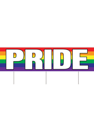 Plastic Jumbo Pride Yard Sign