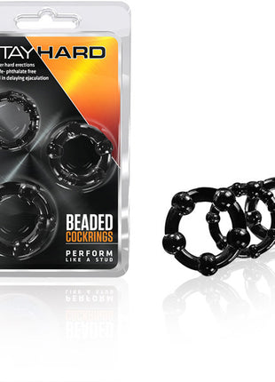 Blush Stay Hard Beaded Cockrings
