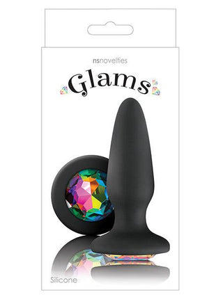 Glams Silicone Anal Plug with gem
