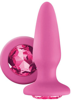 Glams Silicone Anal Plug with gem