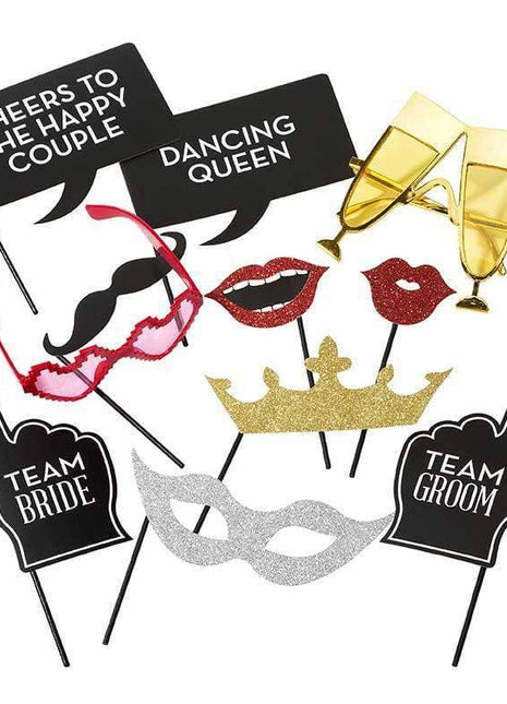 Modern Romance Wedding Photobooth Props