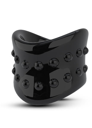 Blush Stay Hard Beef Ball Stretcher 1.5" Diameter Black