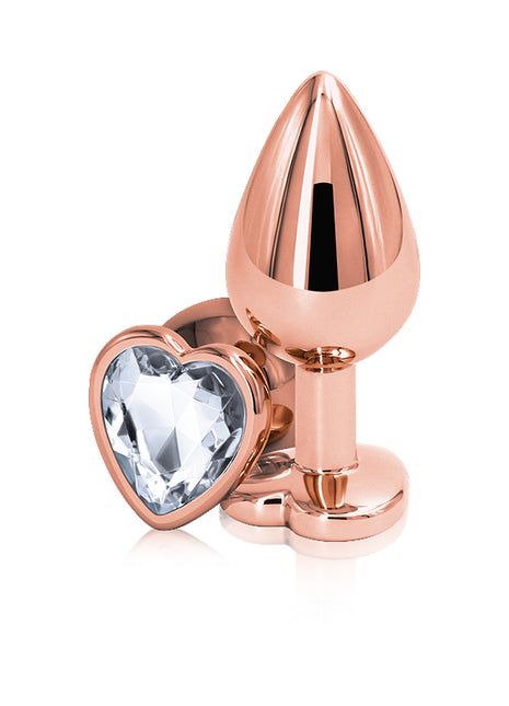 Rear Assets Small Rose Gold Heart Plug