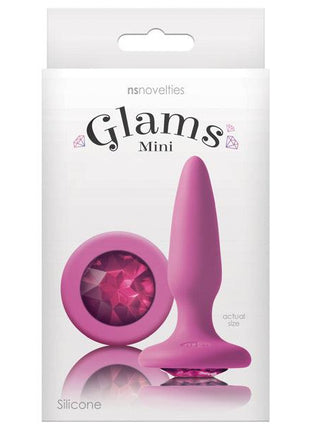 Glams Silicone Anal Plug with gem