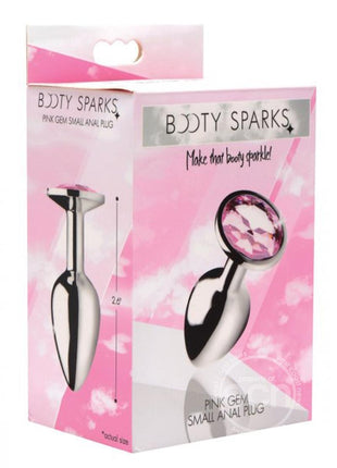 Booty Sparks Pink Gem Anal Plug - small