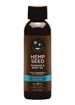 Earthly Body Hemp Seed Massage Oil