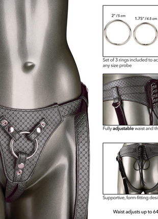 Her Royal Harness The Regal Queen - Pewter