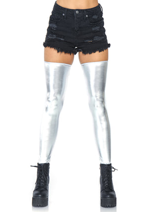 Zora Wet Look Thigh Highs