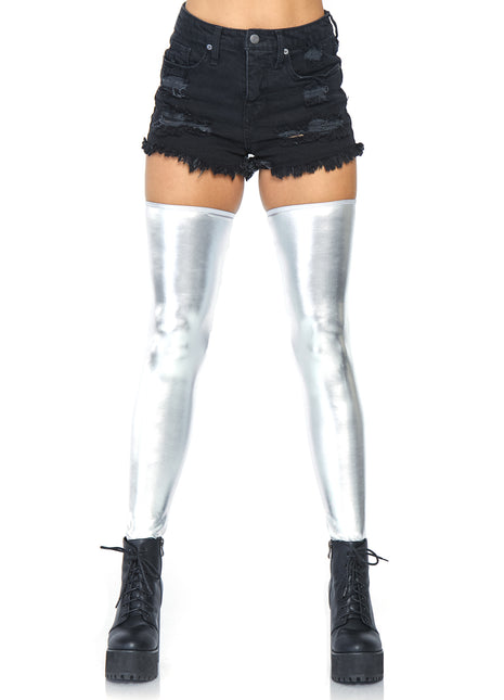 Zora Wet Look Thigh Highs