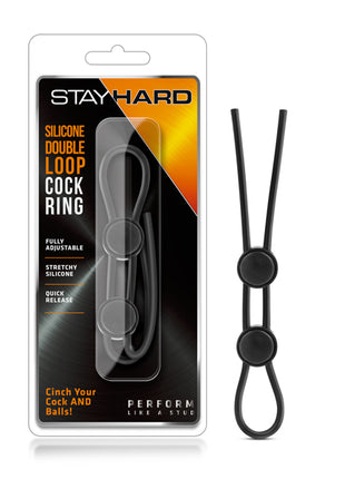 Stay Hard Silicone Double Loop Cock Ring