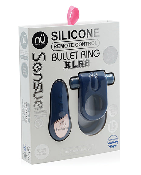 Nu Sensuelle Silicone Remote Control XLR8 Turbo Boost Bullet Ring - Asst. Colors