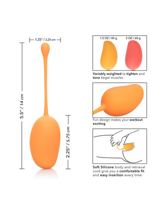 Cal Exotics Kegel Training Set - Mango