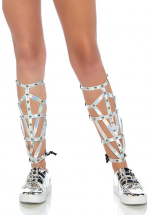 Iridescent Studded Shin Guards
