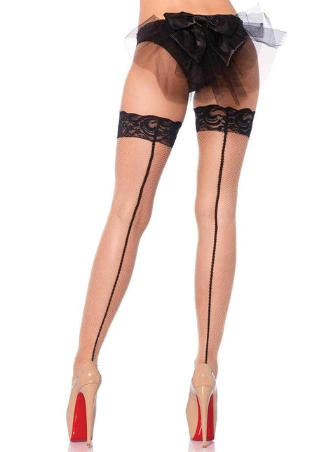 May Fishnet Thigh High Stockings