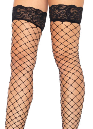 Oda Fence Net Thigh Highs