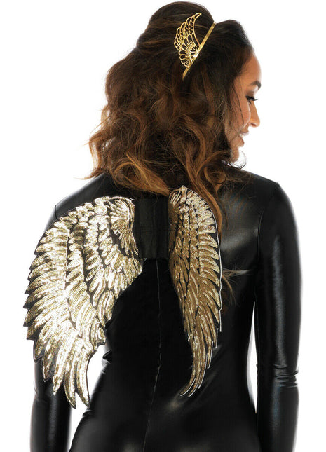 Gold Sequin Wings