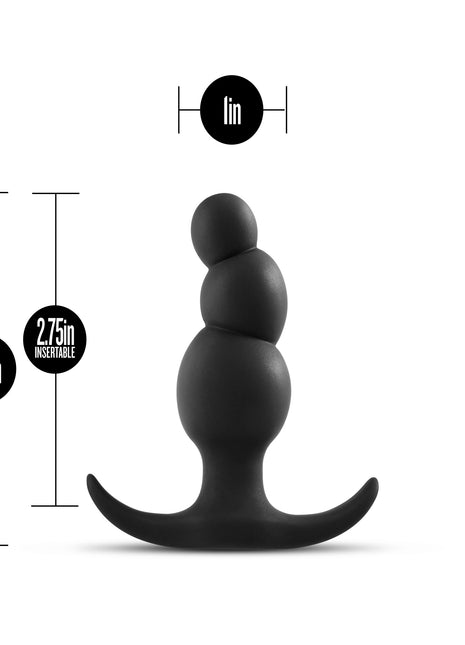Anal Adventures Platinum Stacked Silicone Butt Plug