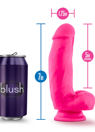 Blush Neo Elite 7" Dual Density Cock W/Balls